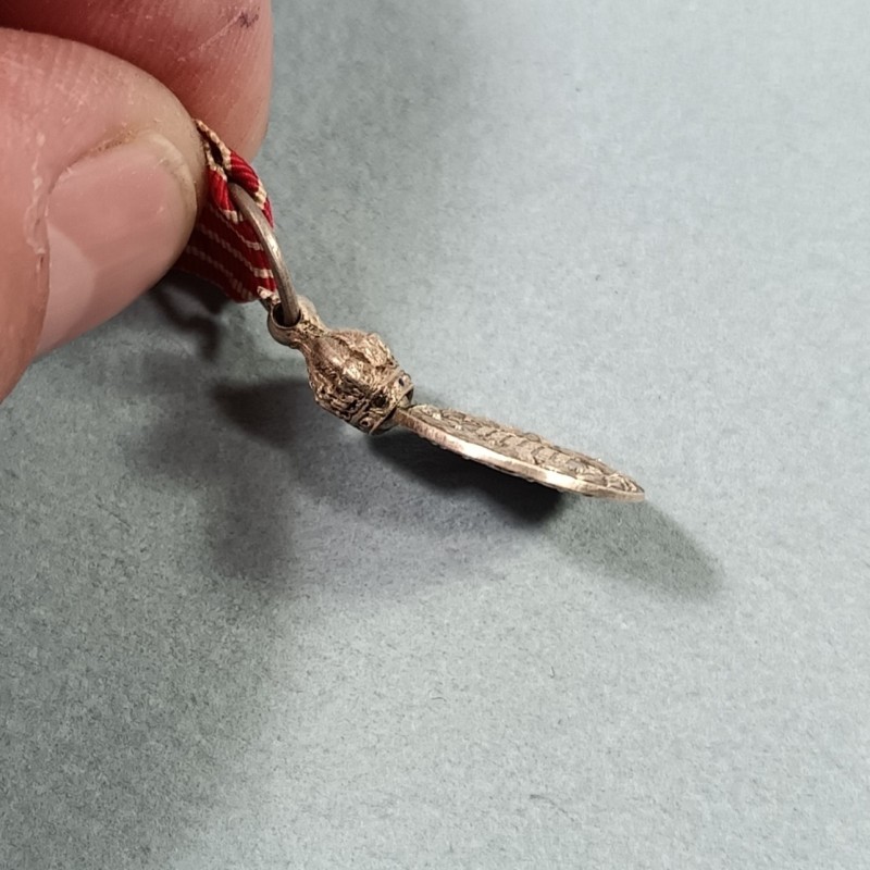 FRANCE REDUCTION DE LA MEDAILLE DE LA CAMPAGNE D'ITALIE DE 1859 NAPOLEON III EMPIRE RARE MODELE A COURONNE